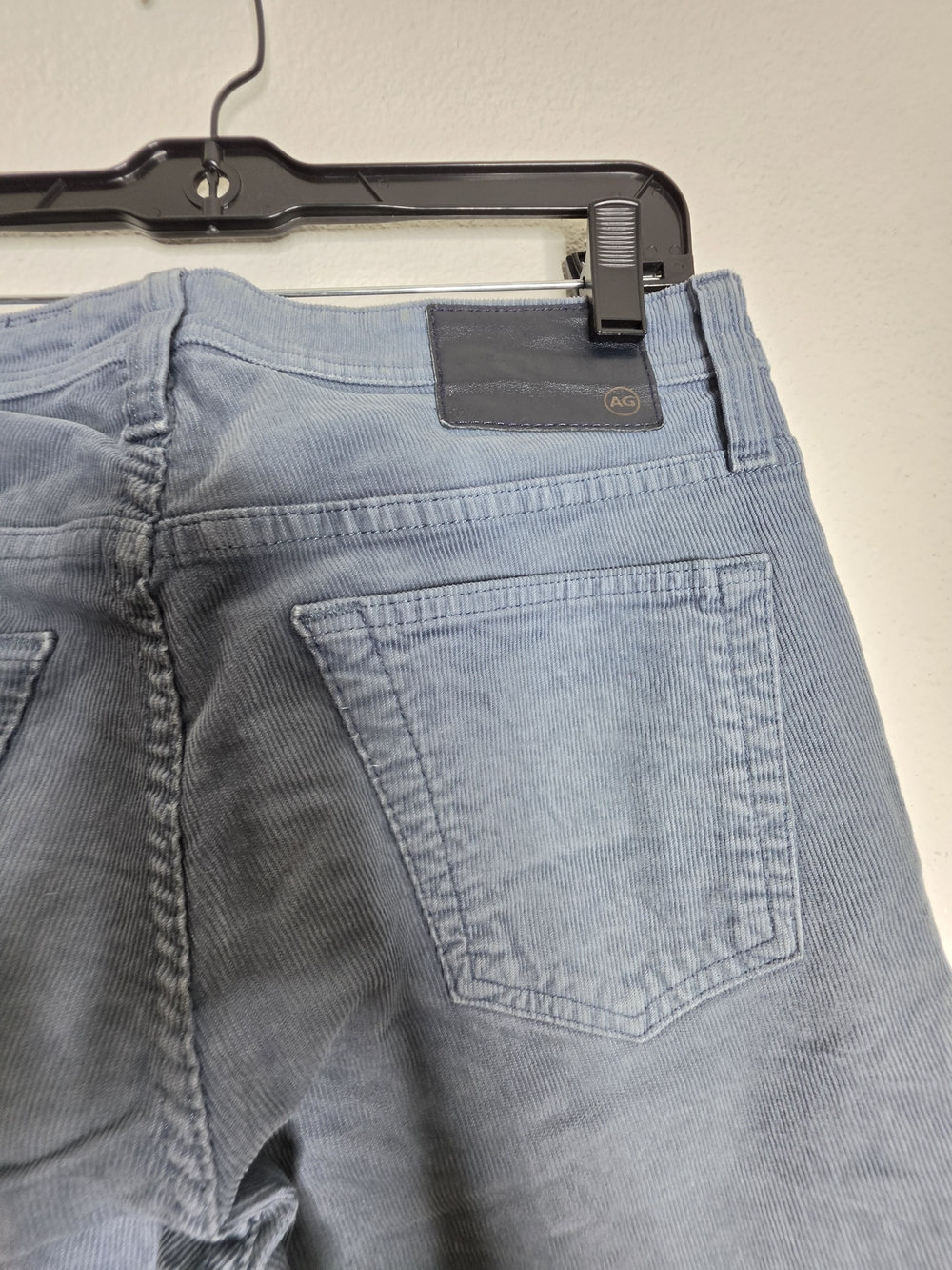 AG Adriano Goldschmied Tellis Modern Slim Light Wash Blue Corduroy Jeans Sz 30 - Picture 13 of 13